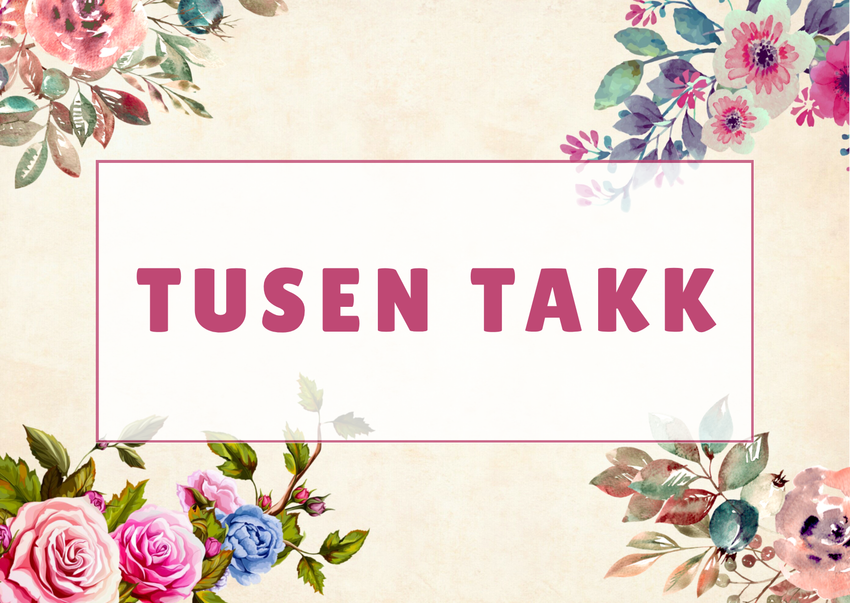 Takkekort