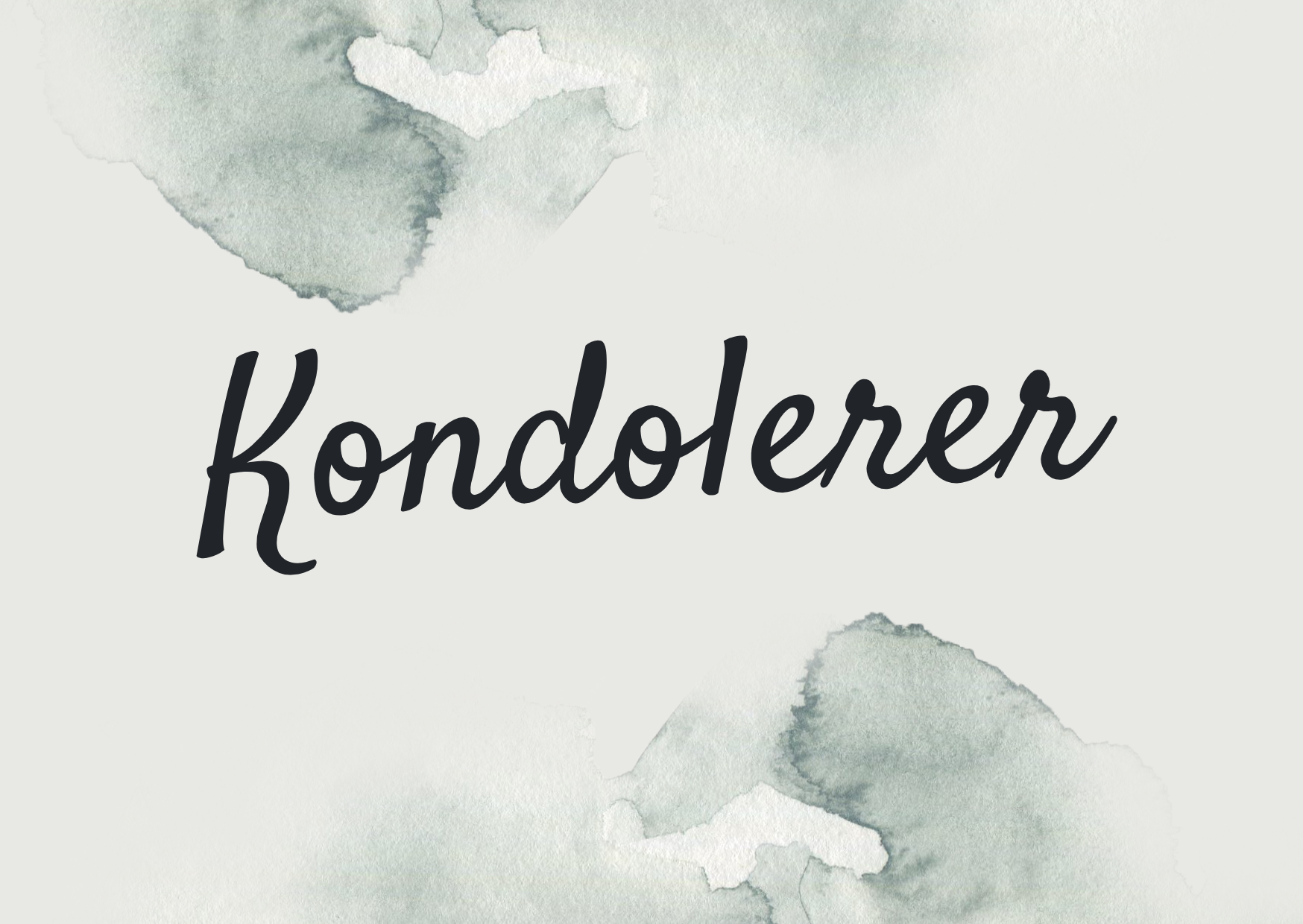 Kondolerer
