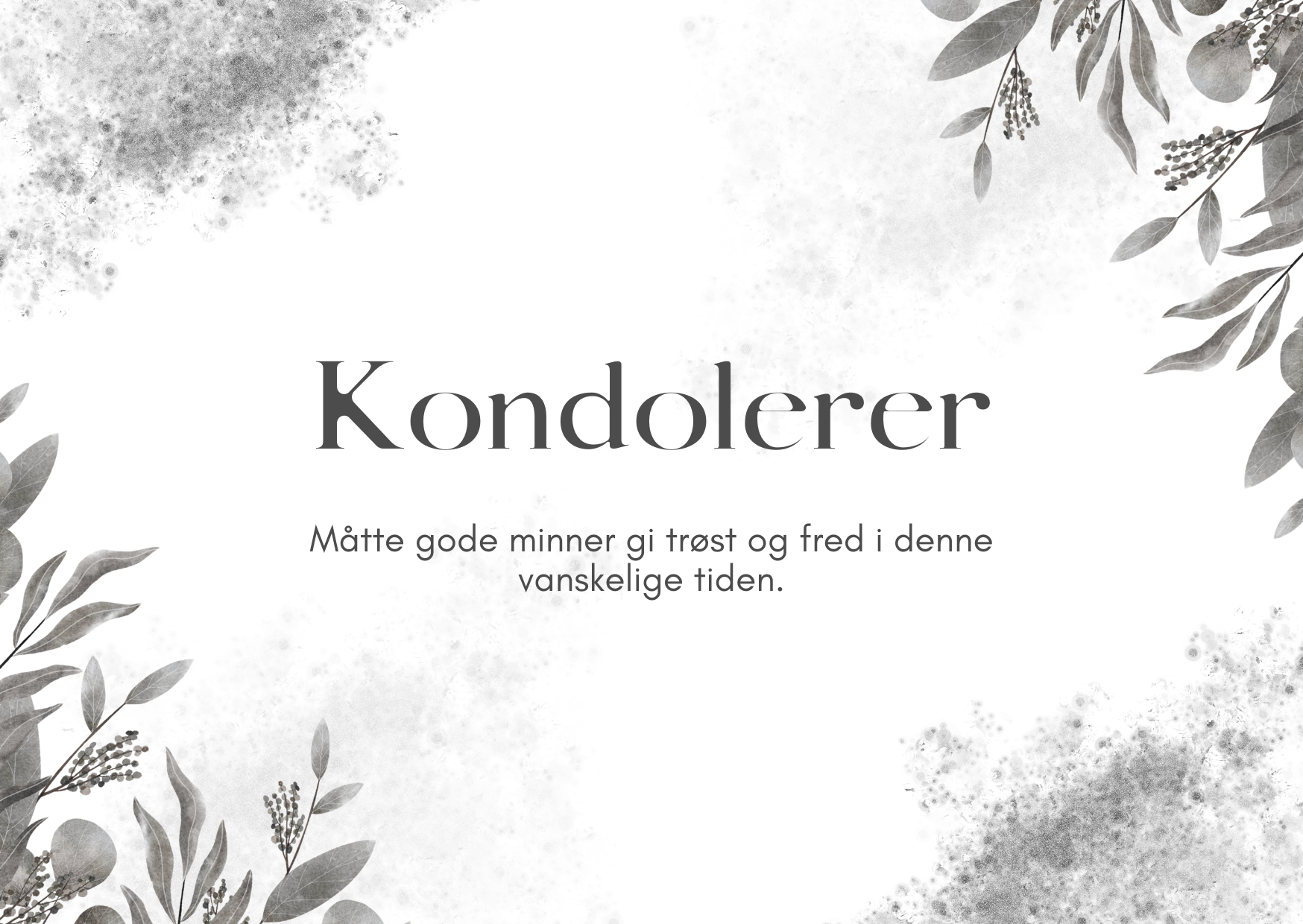 Kondolerer